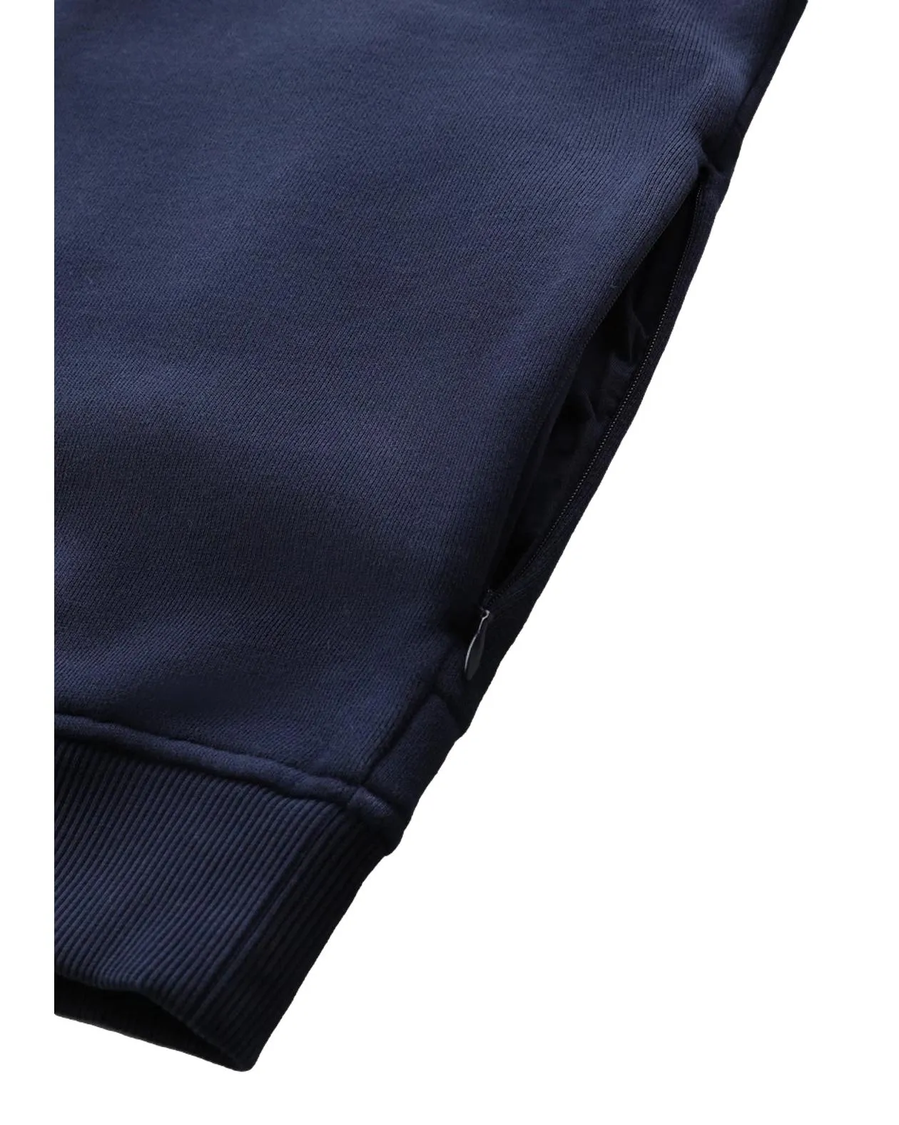 Woolrich – Felpa a girocollo con logo ricamato blu